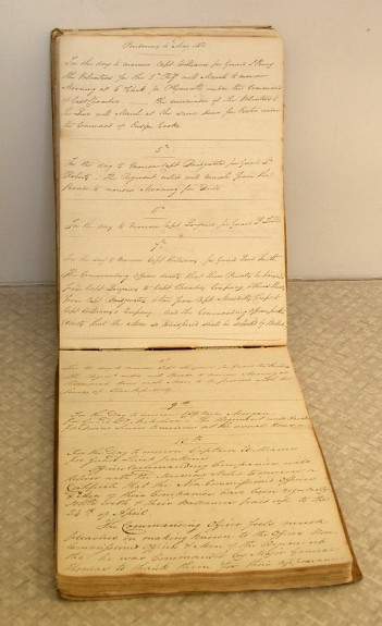 A Regimental order  book for 1812
